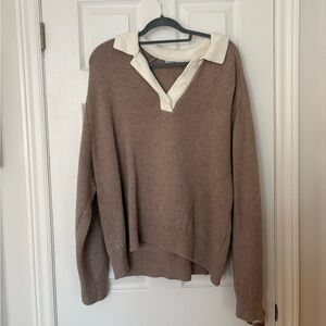 polo knit sweater